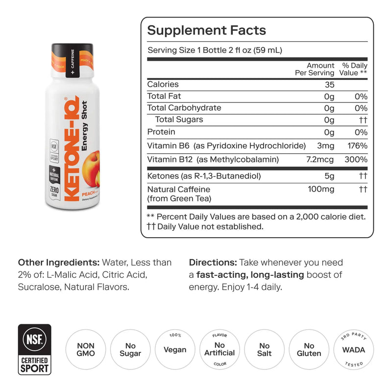 Load image into Gallery viewer, Ketone-IQ+Caffeine Shot - 3 bottles