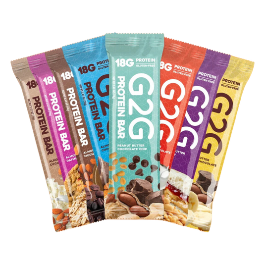 G2G Protein Bar - Variety Pack, Box of 8