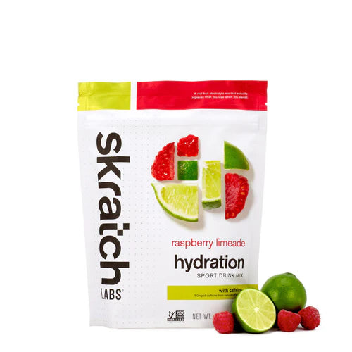Skratch Sport Hydration Drink Mix - Raspberry Limeade (50mg of Caffeine)