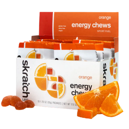 Skratch Energy Chews Sport Fuel -  Orange Single Pouch 10 pack