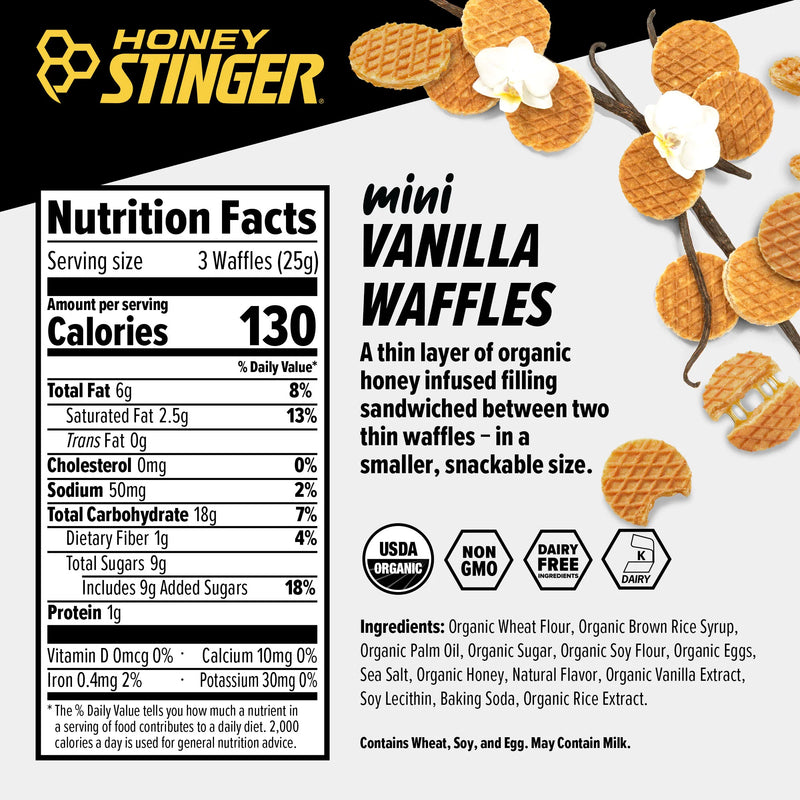 Load image into Gallery viewer, Honey Stinger Vanilla Mini Waffles