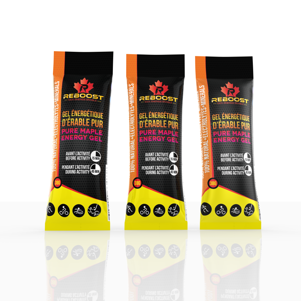 REBOOST 100 Maple Energy Gel 3 pack/9 Sea2Sky Sports Nutrition