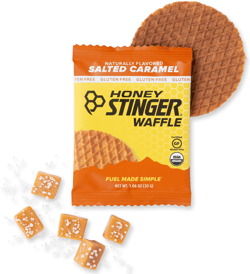 Load image into Gallery viewer, Honey Stinger Organic Waffles - GF Salted Caramel 12 Pack
