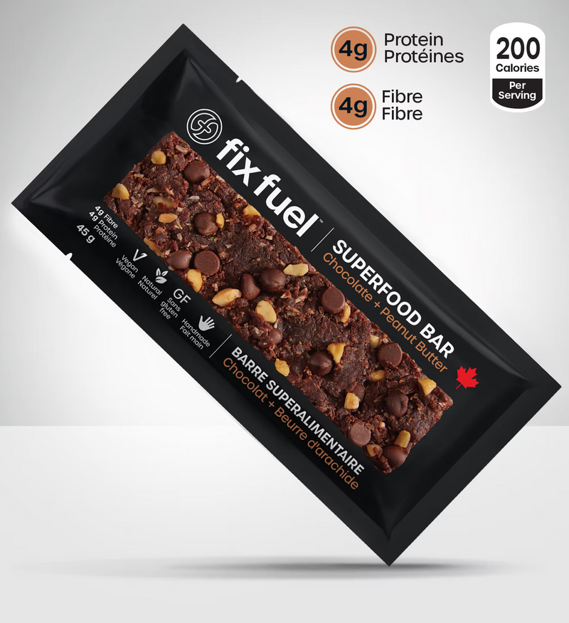 Load image into Gallery viewer, Fix Fuel - Chocolate Peanut Butter Superfood Bar (12pk)
