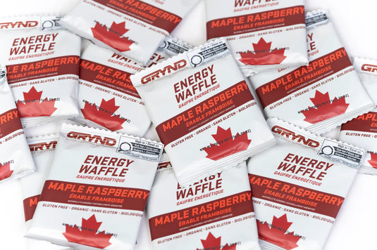 Grynd - GF Maple Raspberry Energy Waffle 12 Pack