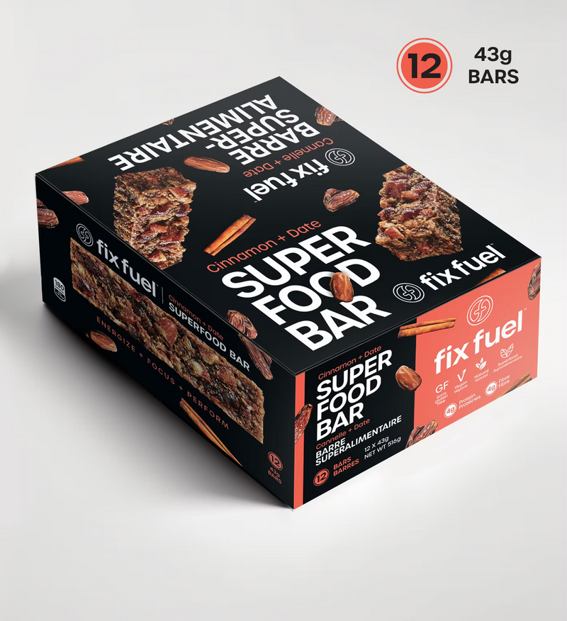 Load image into Gallery viewer, Fix Fuel - Cinnamon Date Superfood Bar (12pk)
