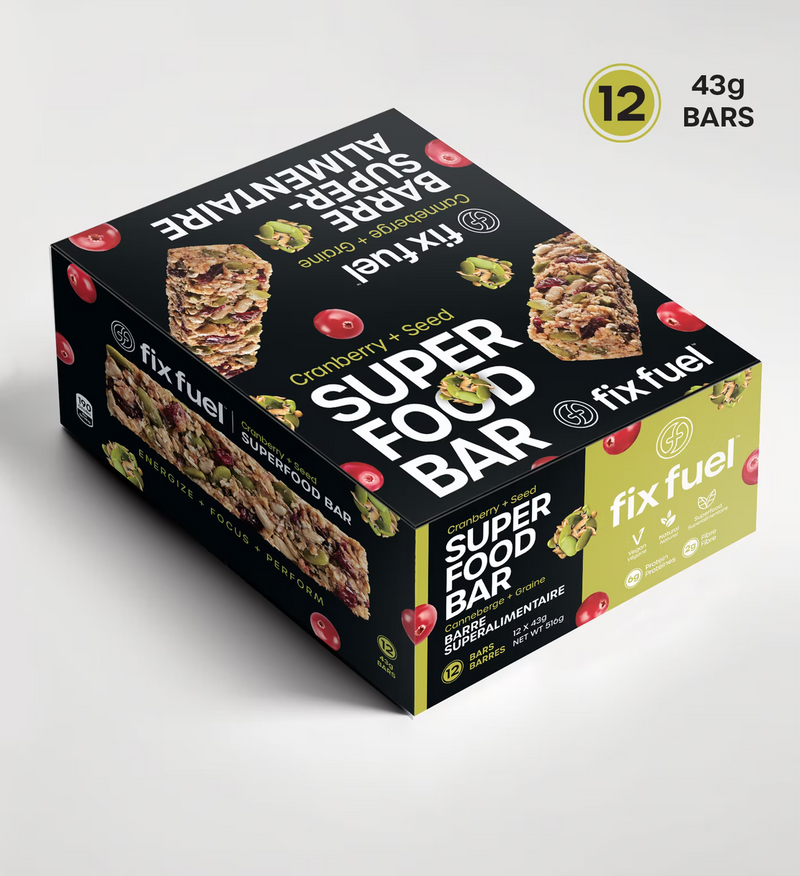Load image into Gallery viewer, Fix Fuel - Cranberry Sead Superfood Bar (12pk)
