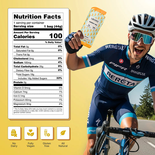 Lecka Energy Gels - Banana 12 Pack
