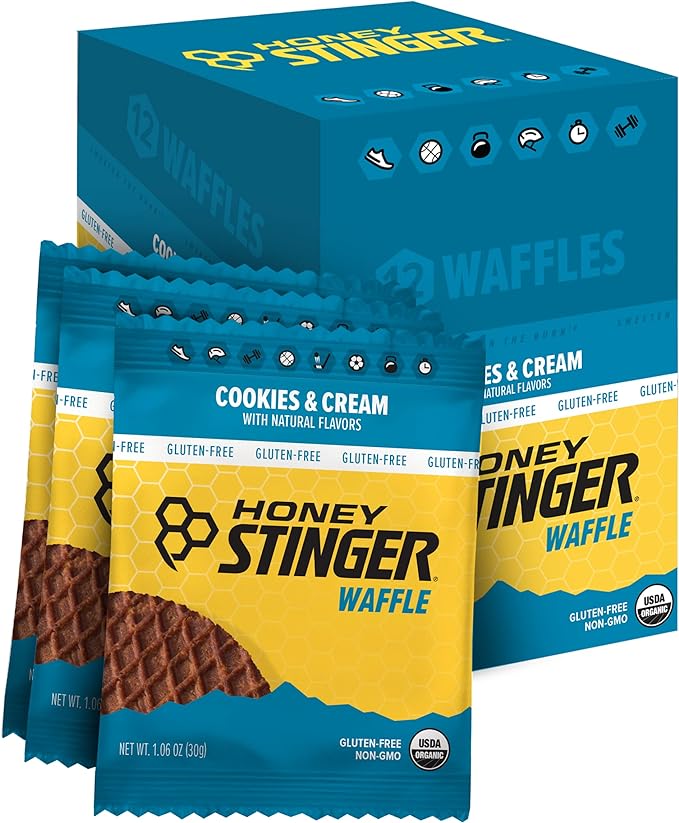 Load image into Gallery viewer, Honey Stinger Organic Waffles - Cookies and Cream 12 Pack
