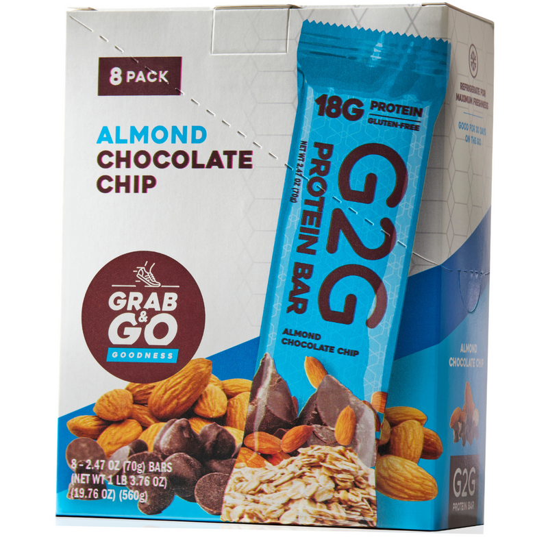 Load image into Gallery viewer, G2G Protein Bar - Almond Chocolate Chip 4/$14.99
