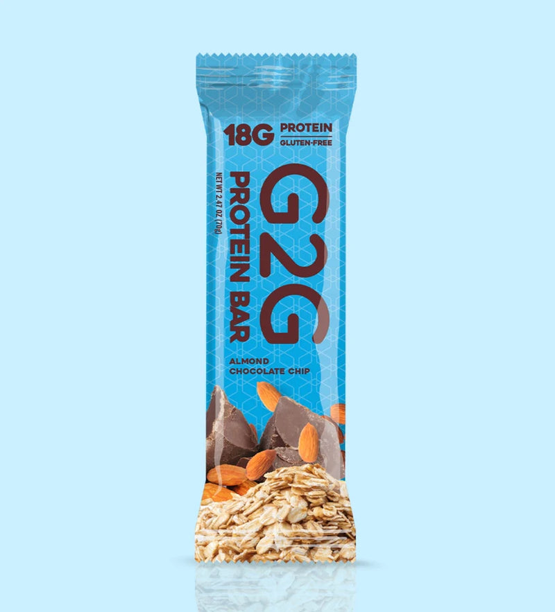 Load image into Gallery viewer, G2G Protein Bar - Almond Chocolate Chip 8/$29.99
