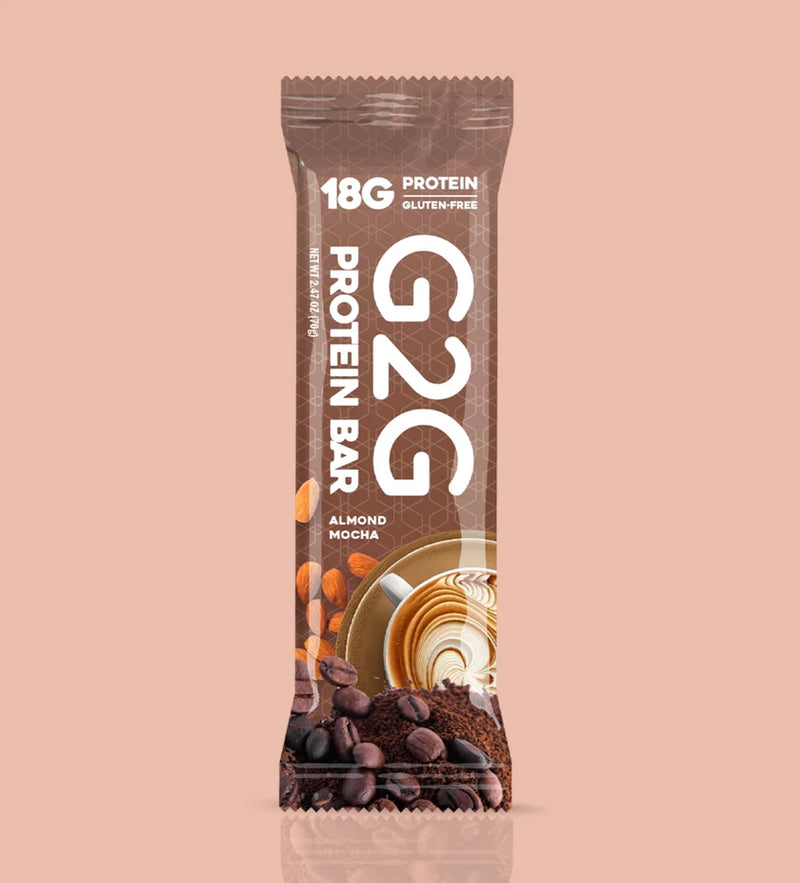 Load image into Gallery viewer, G2G Protein Bar - Almond Mocha Box of 8
