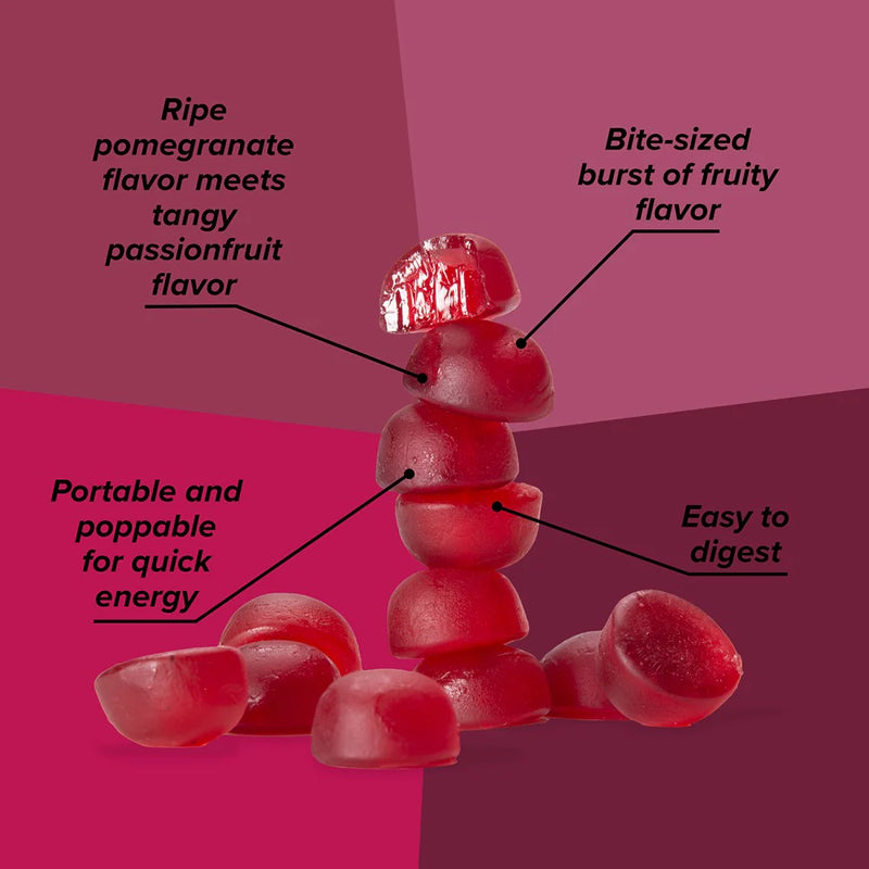 Load image into Gallery viewer, Honey Stinger Organic Energy Chews - Pomegranate Passion Box of 12
