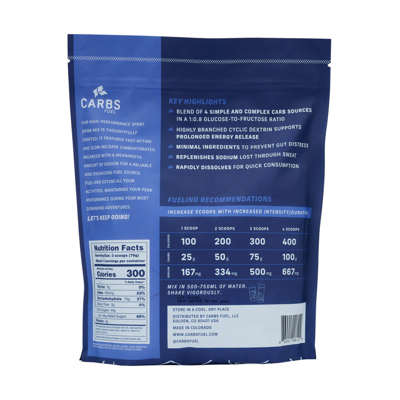 Load image into Gallery viewer, Carbs Fuel Original 1,000g Sport Drink Mix
