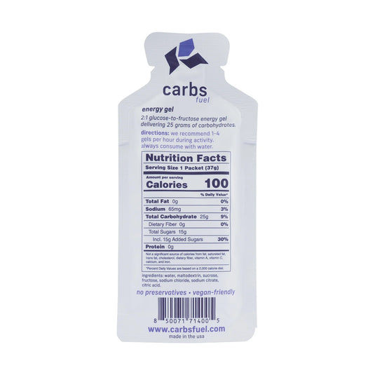 Carbs Fuel Original 25g Energy Gels