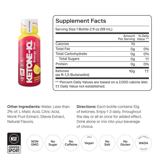 Ketone IQ - No Caffeine Shot Original
