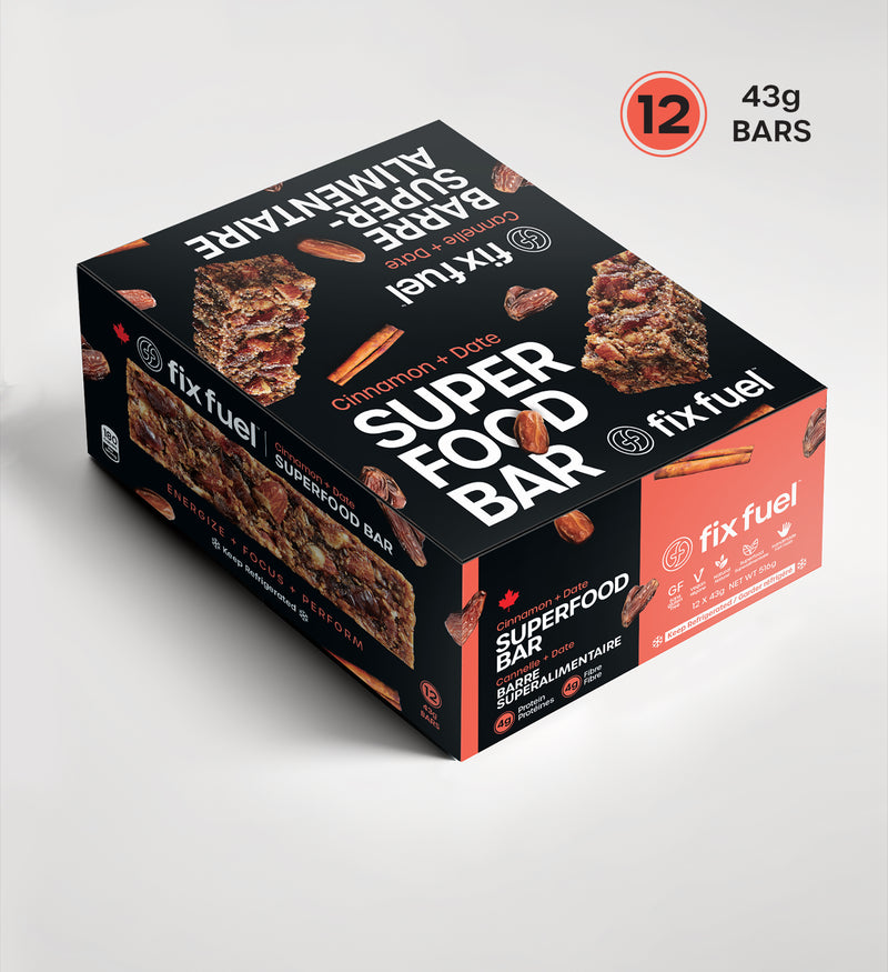 Load image into Gallery viewer, Fix Fuel - Cinnamon Date Superfood Bar (12pk)
