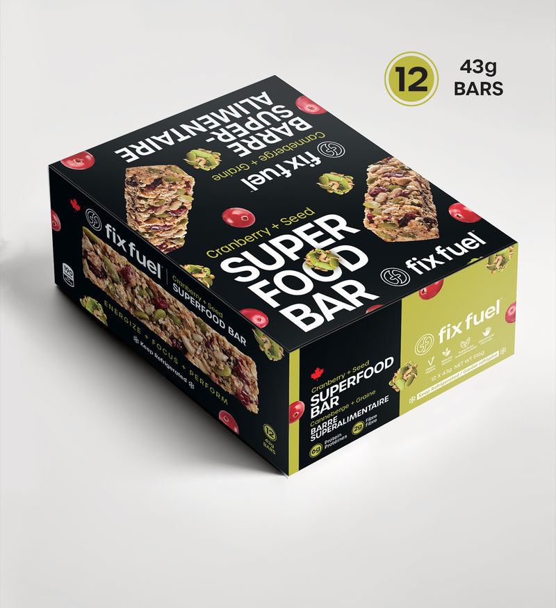 Load image into Gallery viewer, Fix Fuel - Cranberry Sead Superfood Bar (12pk)
