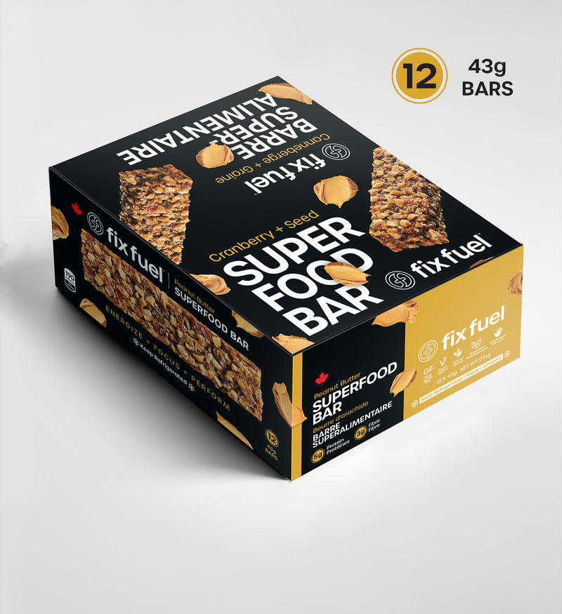 Load image into Gallery viewer, Fix Fuel - Peanut Butter Superfood Bar (12pk)
