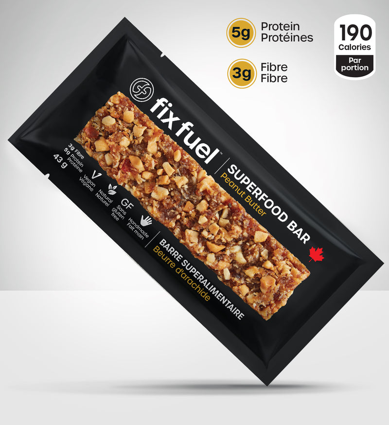 Load image into Gallery viewer, Fix Fuel - Peanut Butter Superfood Bar (12pk)
