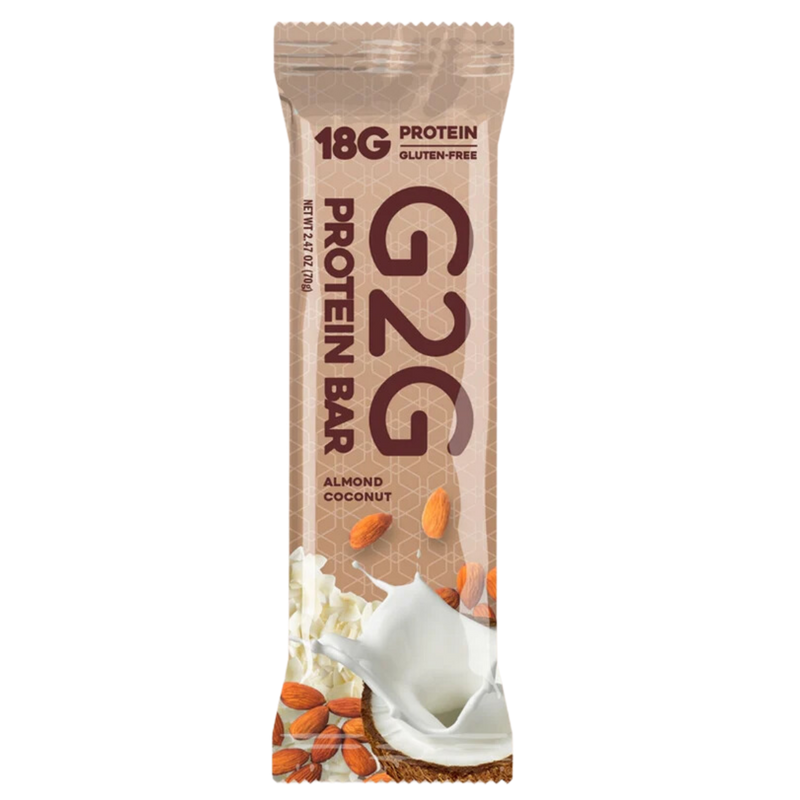 Load image into Gallery viewer, G2G Protein Bar - Almond Coconut 8/$29.99
