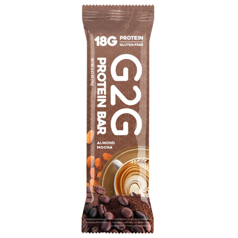 Load image into Gallery viewer, G2G Protein Bar - Almond Mocha Box of 8
