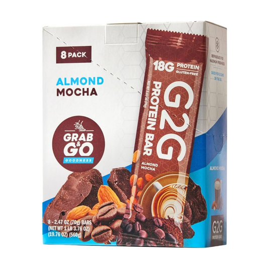 G2G Protein Bar - Almond Mocha Box of 8