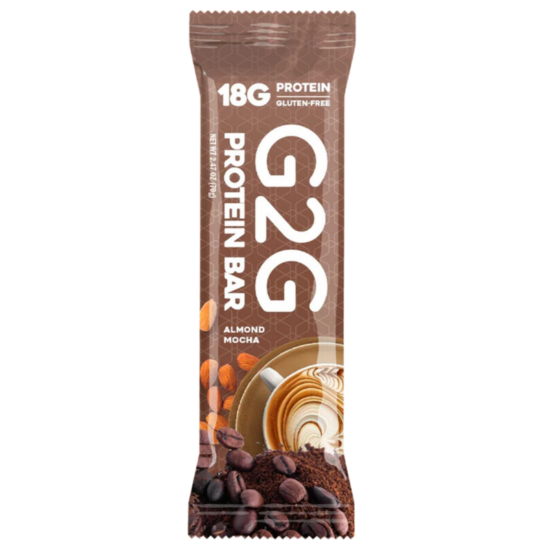 Load image into Gallery viewer, G2G Protein Bar - Almond Mocha Box of 8
