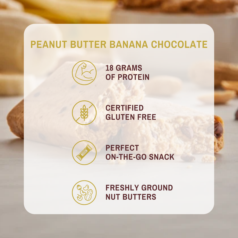 Load image into Gallery viewer, G2G Protein Bar - Peanut Butter Banana Chocolate Box of 8
