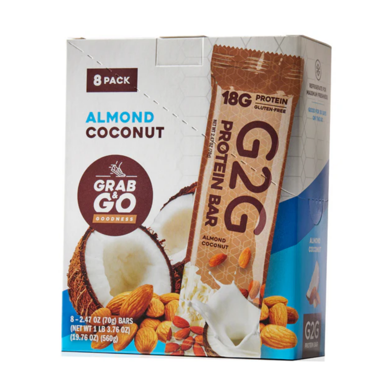 Load image into Gallery viewer, G2G Protein Bar - Almond Chocolate Chip 8/$29.99
