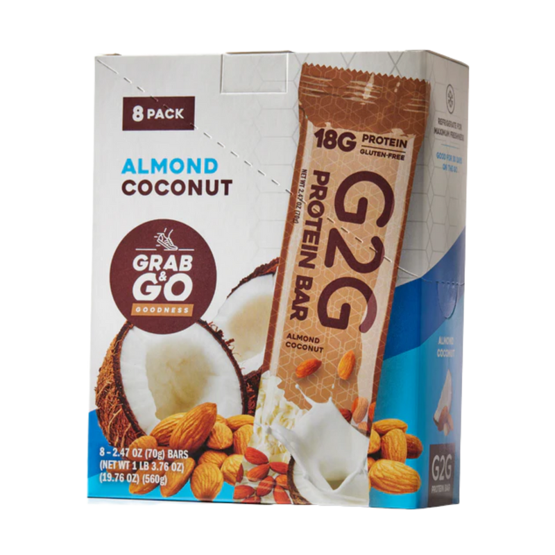 Load image into Gallery viewer, G2G Protein Bar - Almond Coconut 8/$29.99
