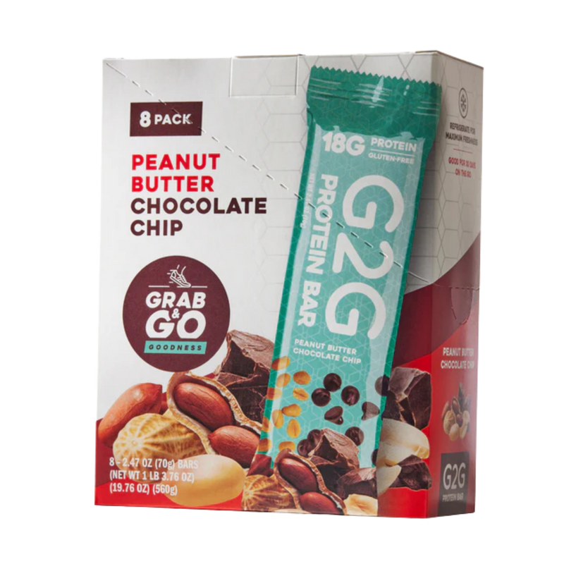 Load image into Gallery viewer, G2G Protein Bar - Peanut Butter Chocolate Chip 8/$29.99
