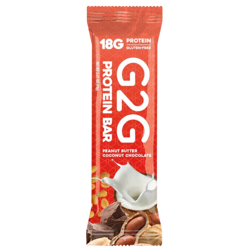 Load image into Gallery viewer, G2G Protein Bar - Peanut Butter Coconut Chocolate Box of 8
