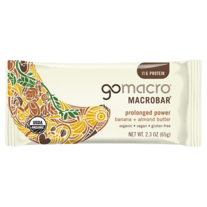 GoMacro Macrobar - Banana + Almond Butter Box of 12