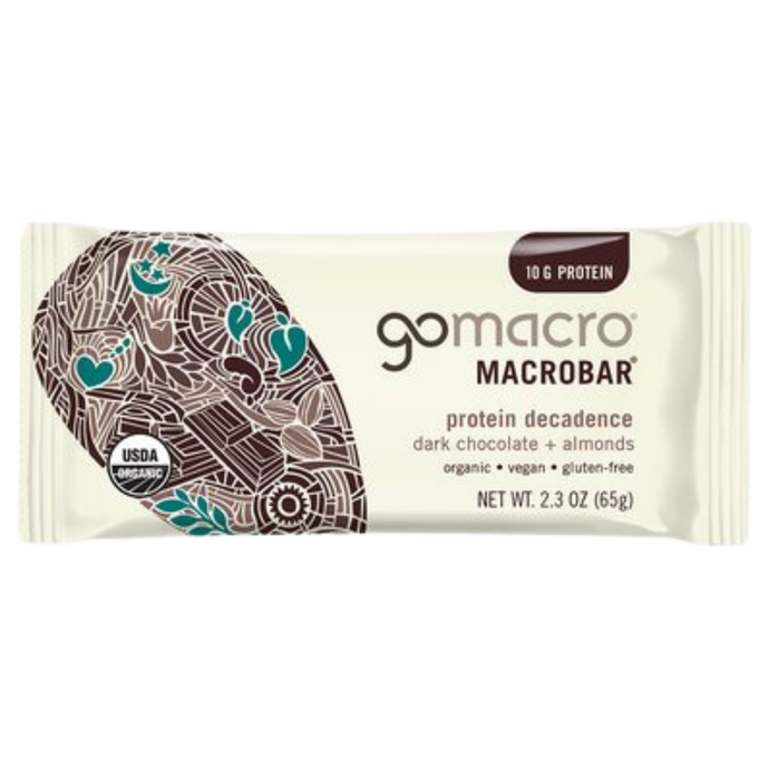 GoMacro MacroBar - Dark Chocolate + Almonds Box of 12