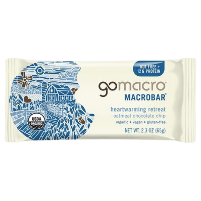 GoMacro MacroBar - Oatmeal Chocolate Chip Box of 12