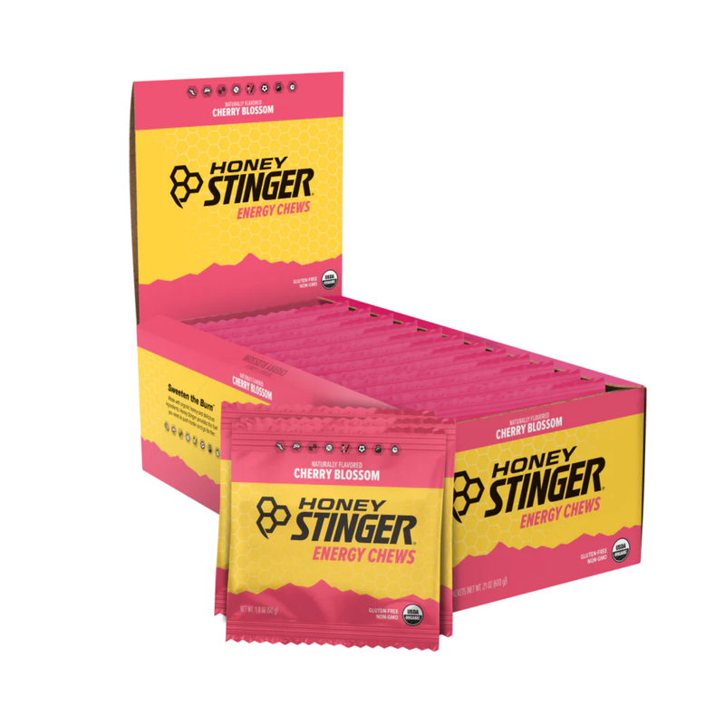 Load image into Gallery viewer, Honey Stinger Organic Energy Chews - Cherry Blossom box of 12
