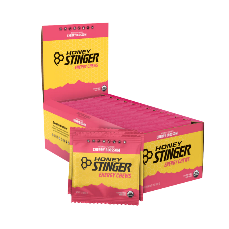 Load image into Gallery viewer, Honey Stinger Organic Energy Chews - Cherry Blossom box of 12
