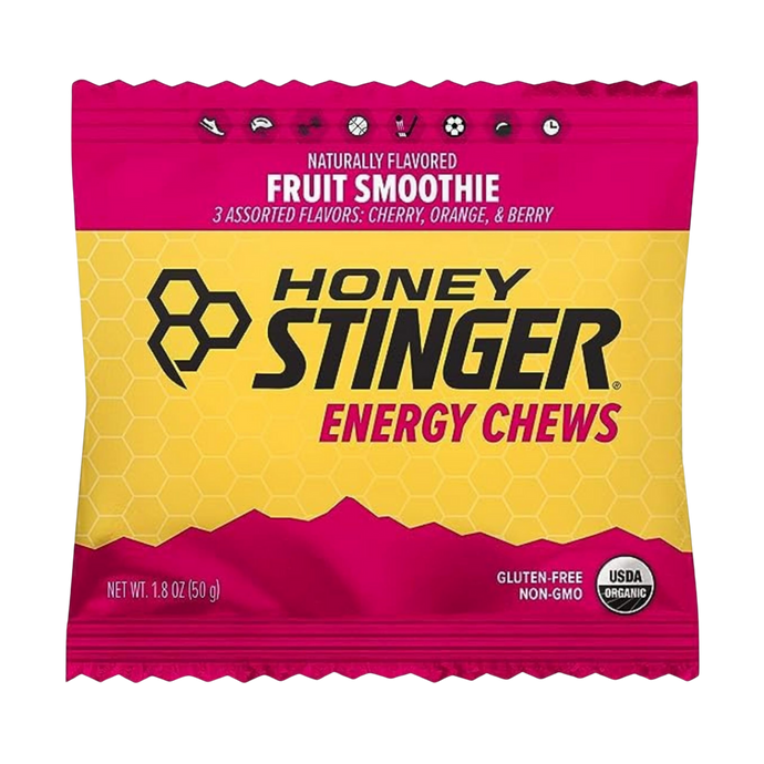 Honey Stinger Organic Energy Chews - Fruit Smoothie Box of 12