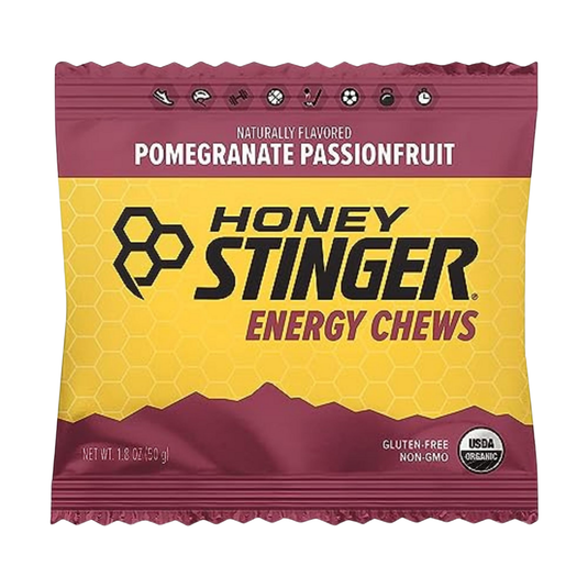 Honey Stinger Organic Energy Chews - Pomegranate Passion Box of 12