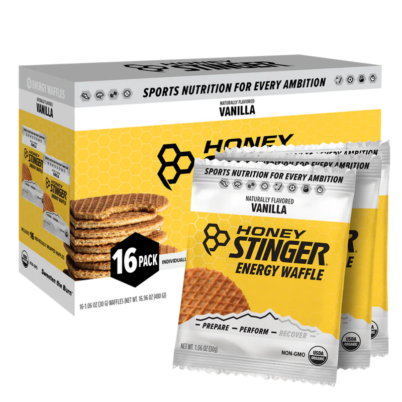 Load image into Gallery viewer, Honey Stinger Organic Waffles - Vanilla 12 Pack
