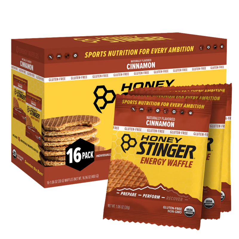 Load image into Gallery viewer, Honey Stinger Organic Waffles - GF Cinnamon 12 Pack
