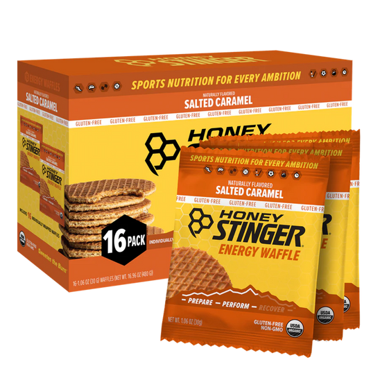 Honey Stinger Organic Waffles - GF Salted Caramel 12 Pack