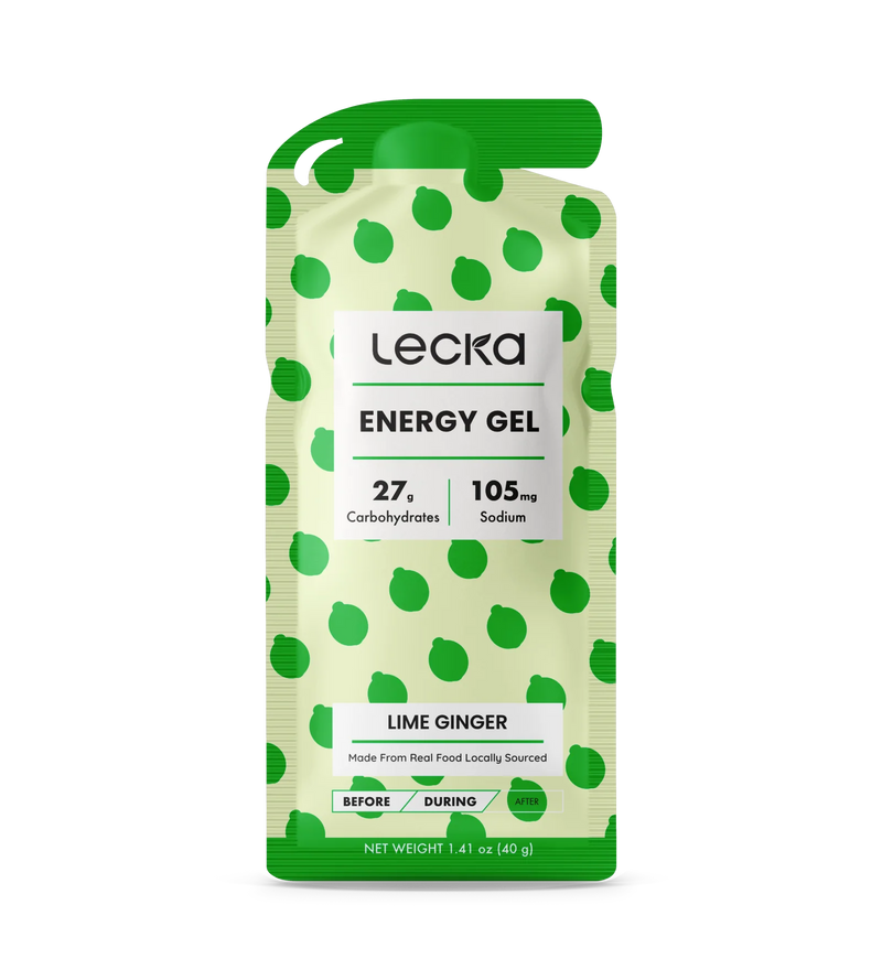 Load image into Gallery viewer, Lecka Energy Gel - Lime Ginger 12 Pack
