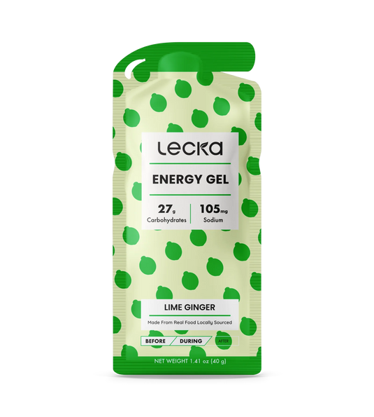 Lecka Energy Gel - Lime Ginger 12 Pack