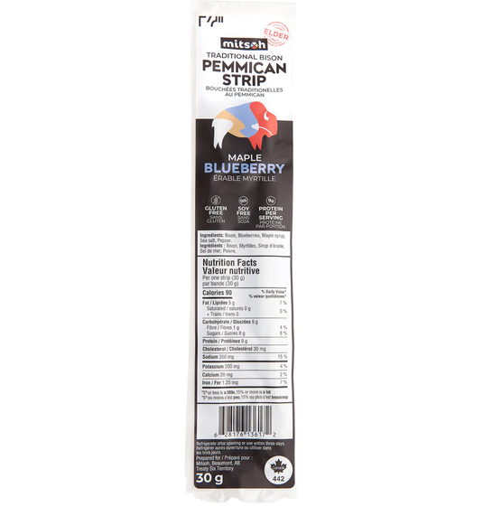 MITSOH  PEMMICAN STRIPS - Maple Blueberry