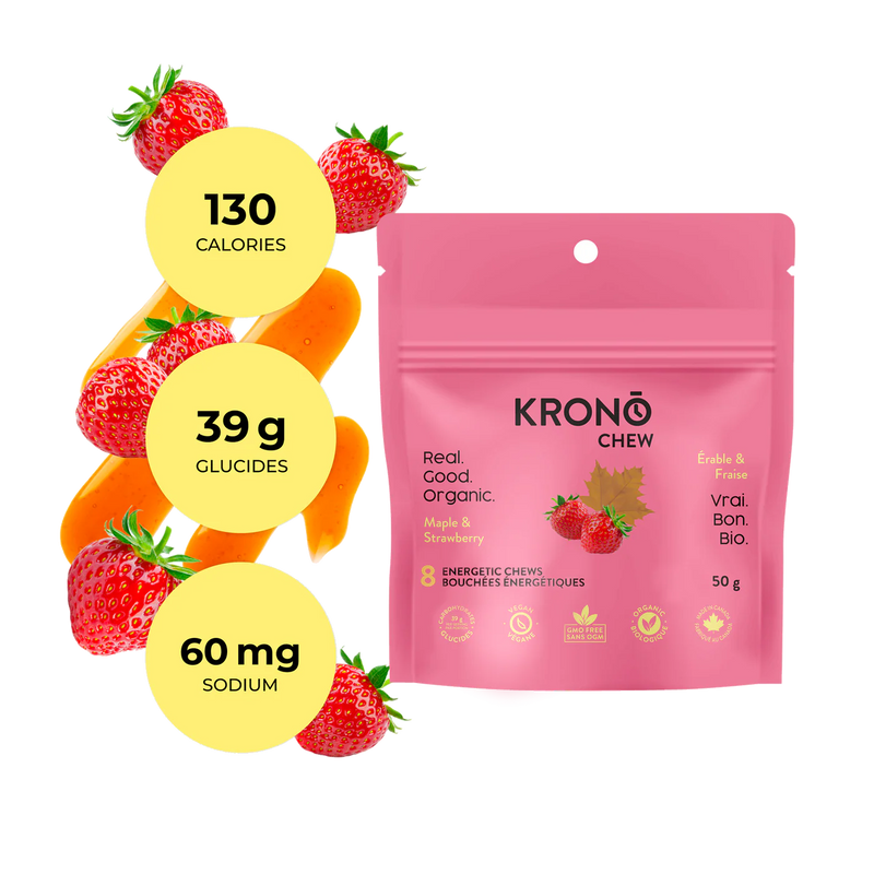 Load image into Gallery viewer, Krono Nutrition Strawberry &amp; Maple Chews - Box of 12
