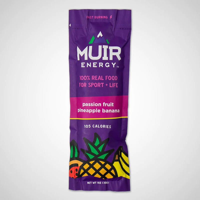 Load image into Gallery viewer, Muir Energy - Passion Fruit Pineapple Banana Energy Gel 3 Pack/$11.25
