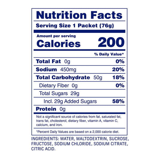 Carbs Fuel SALTED Original 50g Energy Gels
