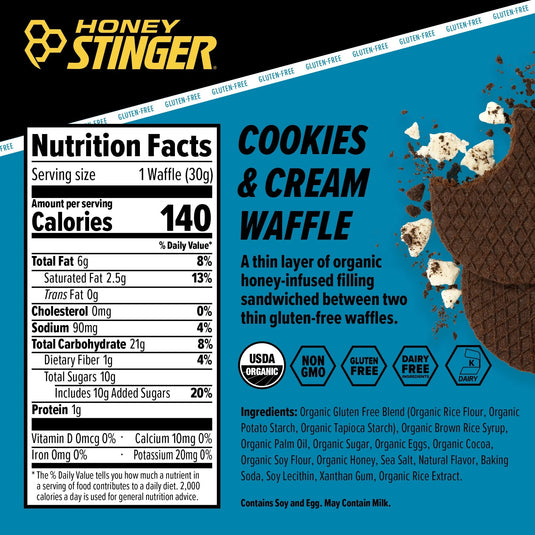 Honey Stinger Gluten Free Waffle Variety - Box of 12